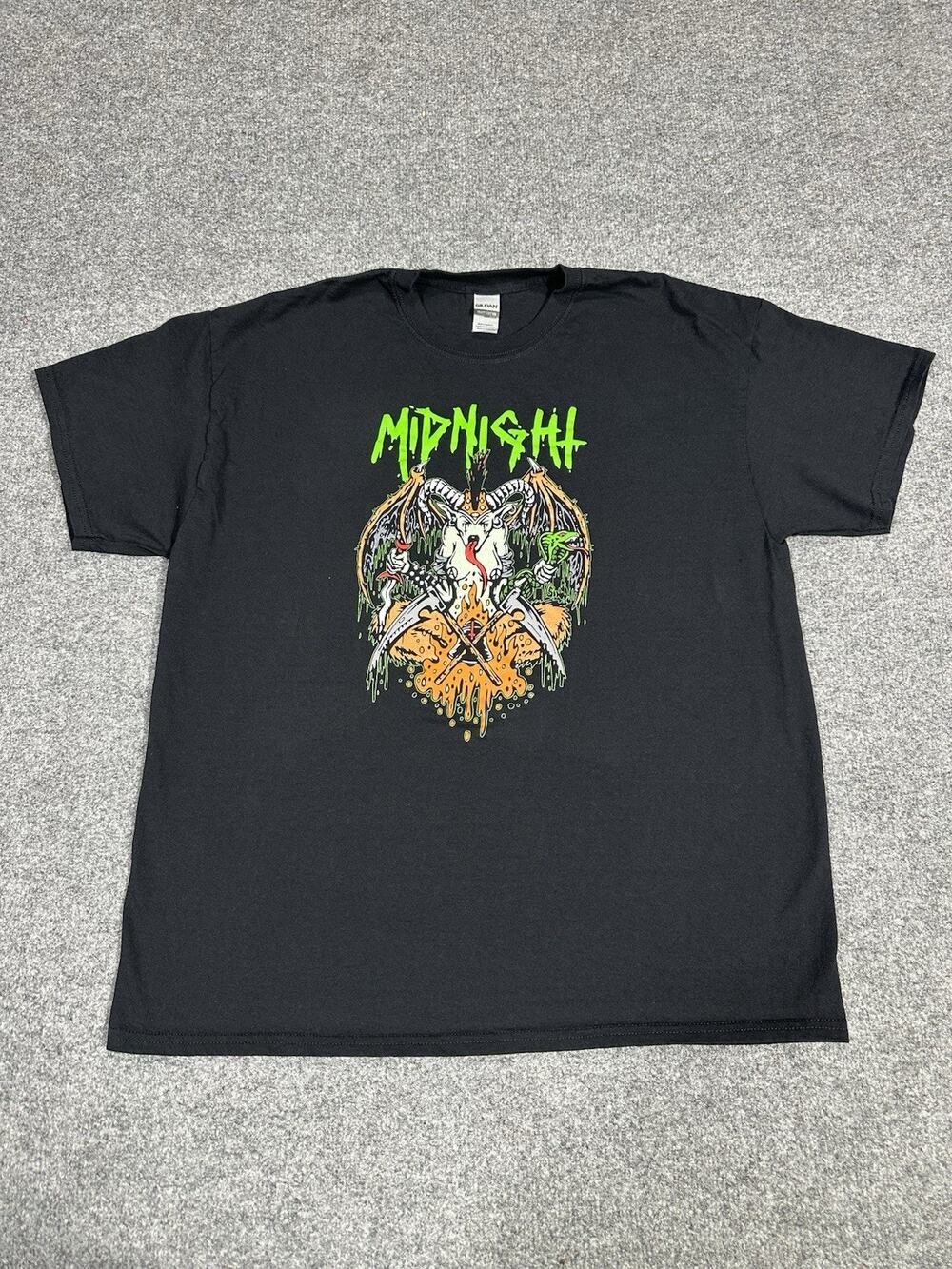 Midnight 2022 Band Shirt XL Black Short Sleeve Thrash Metal Music